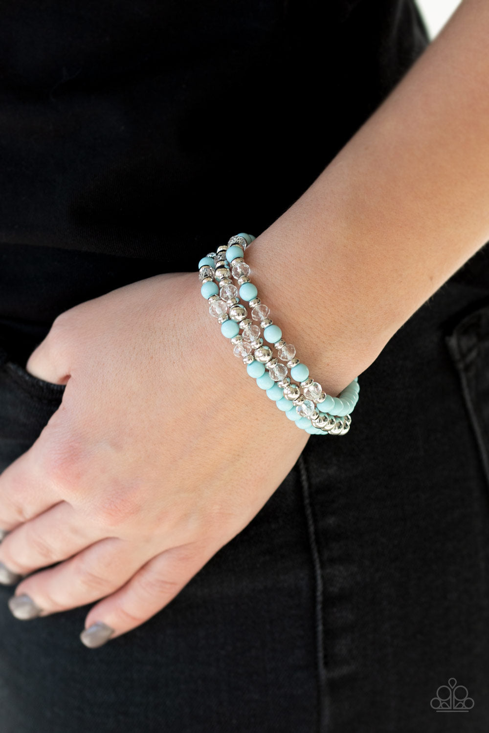 Paparazzi Accessories ✽ Irresistibly Irresistible - Blue Bracelet✽Flat Rate Ship $4.50✽
