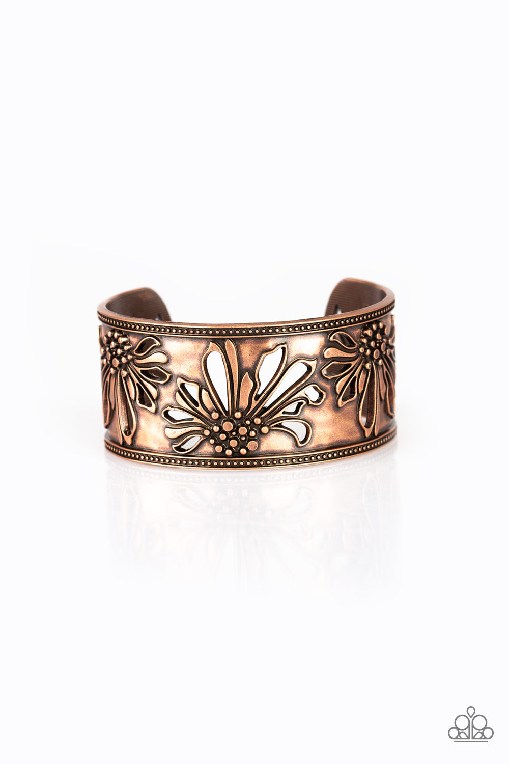 brought✽to✽you✽by✽blingflingbykat✽where-the-wildflowers-are-copper-bracelet✽paparazzi-accessories