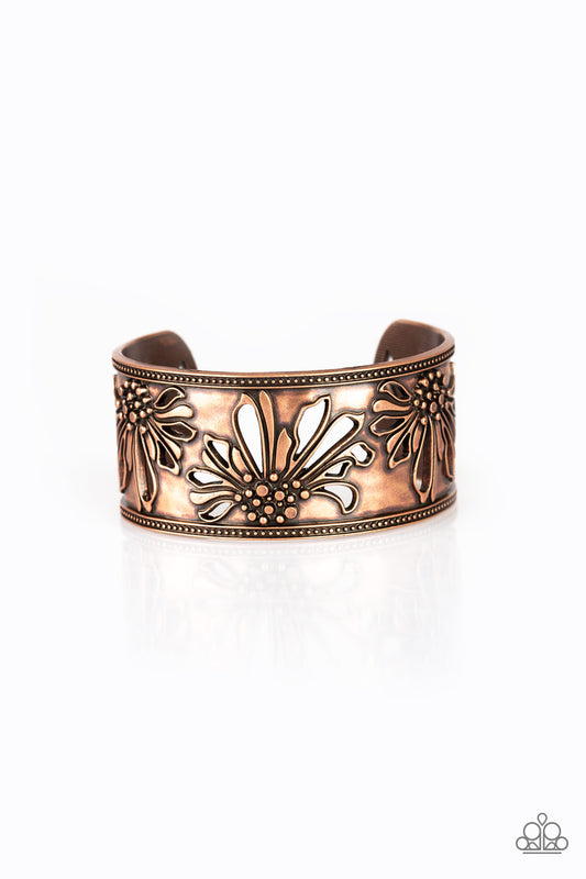 brought✽to✽you✽by✽blingflingbykat✽where-the-wildflowers-are-copper-bracelet✽paparazzi-accessories