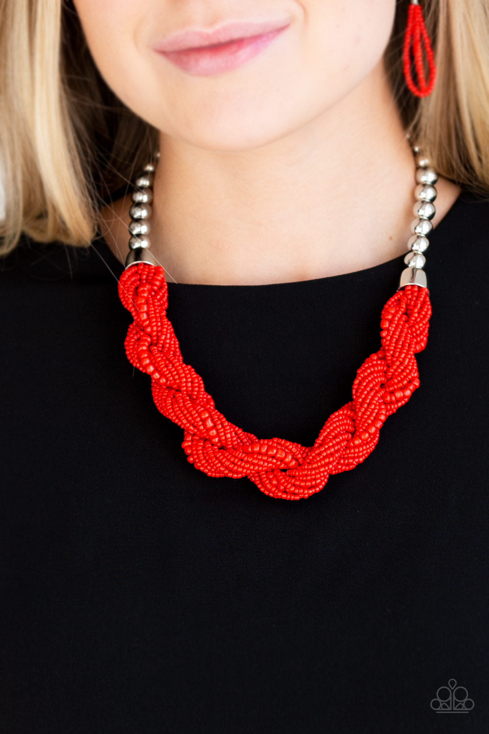 Paparazzi Accessories ✽ Savannah Surfin - Red Necklace✽Flat Rate Ship $4.50✽