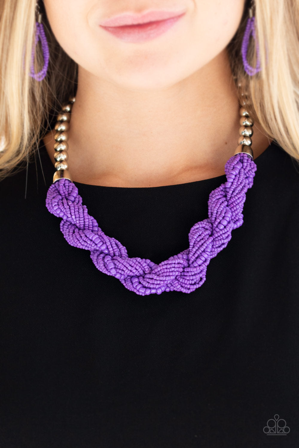 Paparazzi Accessories ✽ Savannah Surfin - Purple Necklace✽Flat Rate Ship $4.50✽