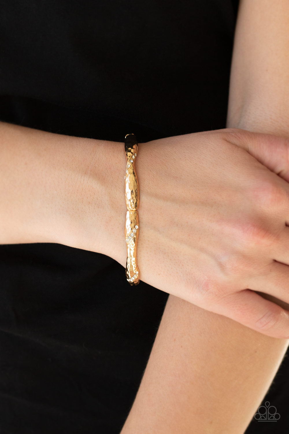 Paparazzi Accessories ✽ Watch Out For Ice - Gold Bracelet✽Flat Rate Ship $4.50✽