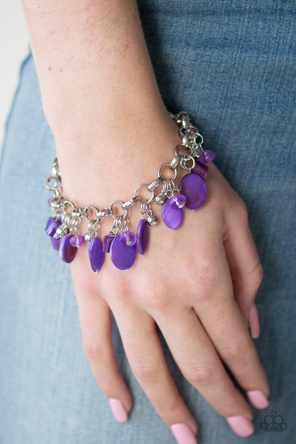 Paparazzi Accessories ✽ Seashore Sailing - Purple Bracelet✽Flat Rate Ship $4.50✽