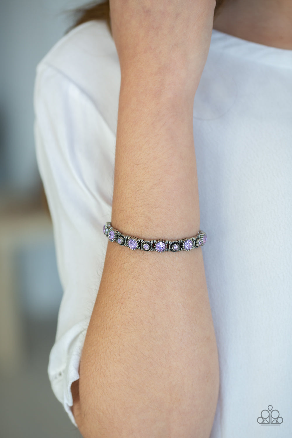 Paparazzi Accessories ✽ Heavy On The Sparkle - Purple Bracelet✽Flat Rate Ship $4.50✽