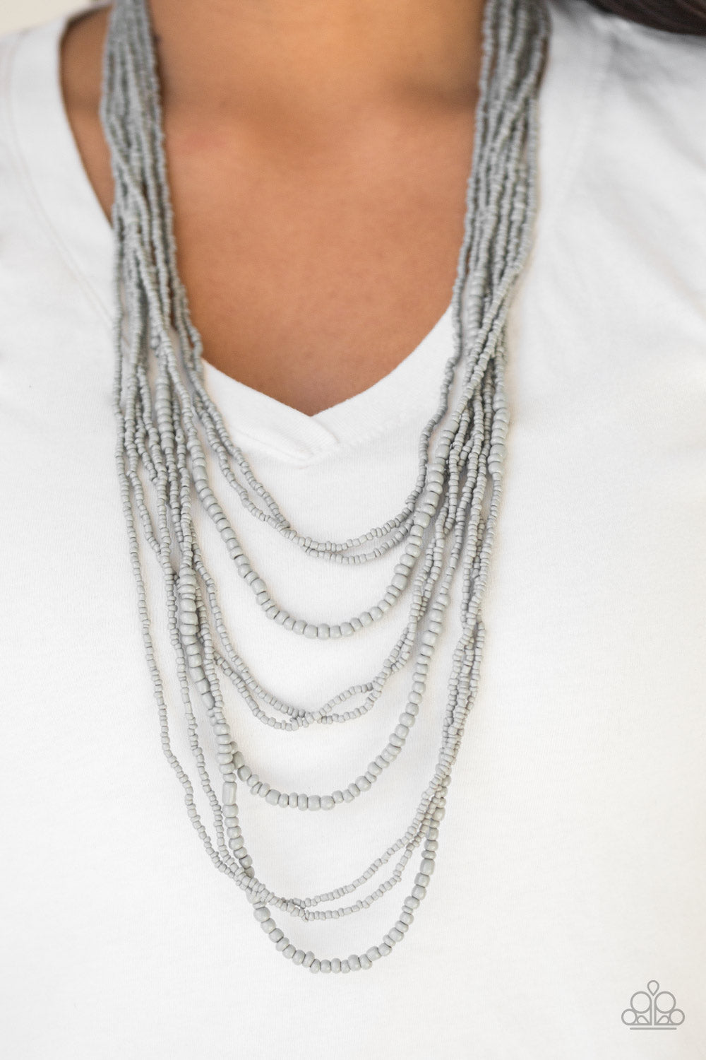 Paparazzi Accessories ✽ Totally Tonga - Silver Necklace✽Flat Rate Ship $4.50✽