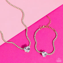 Load image into Gallery viewer, Paparazzi Accessories ❋Flirty Fiance- Gold Necklace❋ Flat Rate Ship $4.50❋ - Image #4
