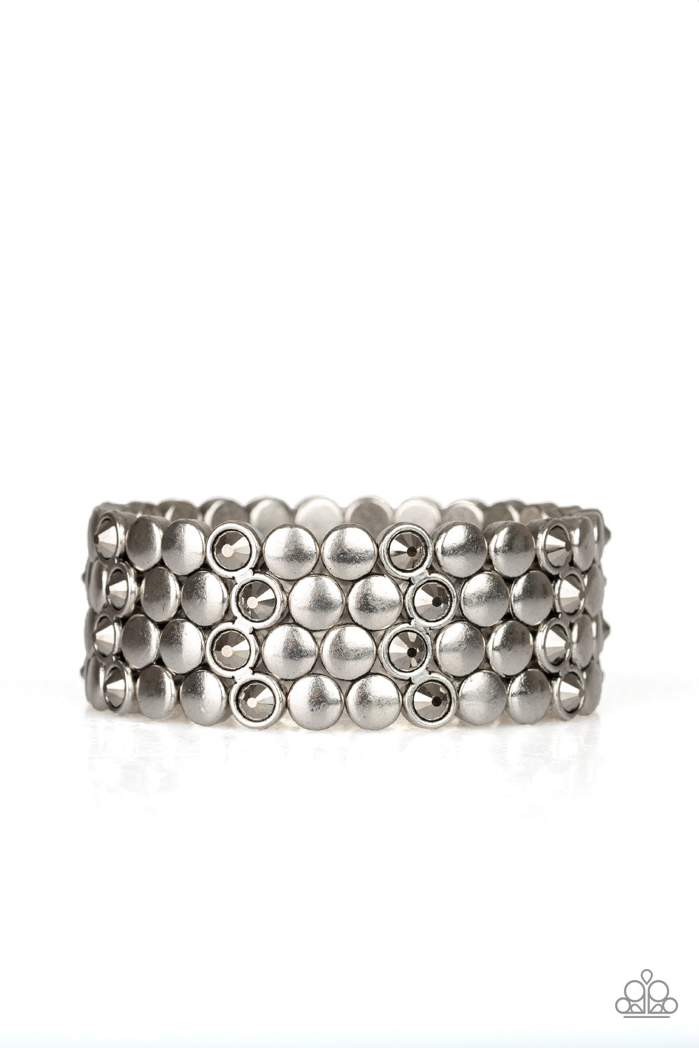 brought✽to✽you✽by✽blingflingbykat✽scattered-starlight-silver-bracelet✽paparazzi-accessories