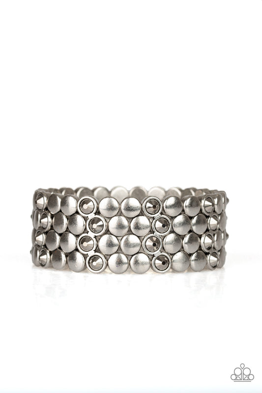brought✽to✽you✽by✽blingflingbykat✽scattered-starlight-silver-bracelet✽paparazzi-accessories