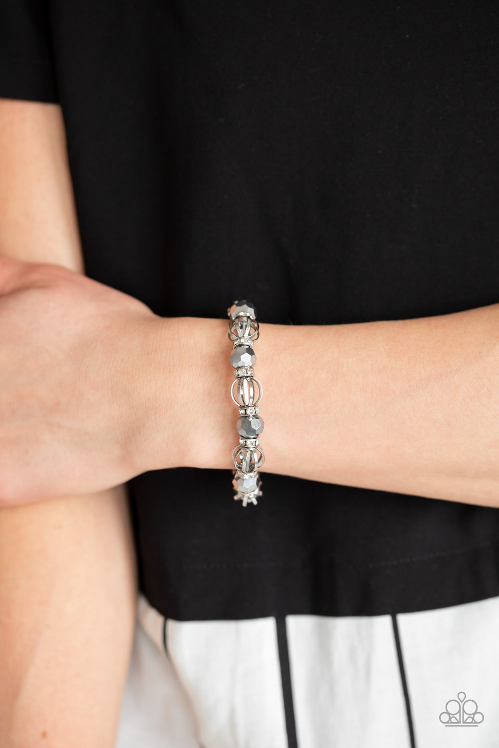 Paparazzi Accessories ✽ Metro Squad - Silver Bracelet✽Flat Rate Ship $4.50✽