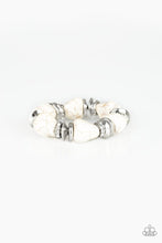 Load image into Gallery viewer, brought-to-you-by-blingflingbykat-stone-age-stunner-white-bracelet-paparazzi-accessories-
