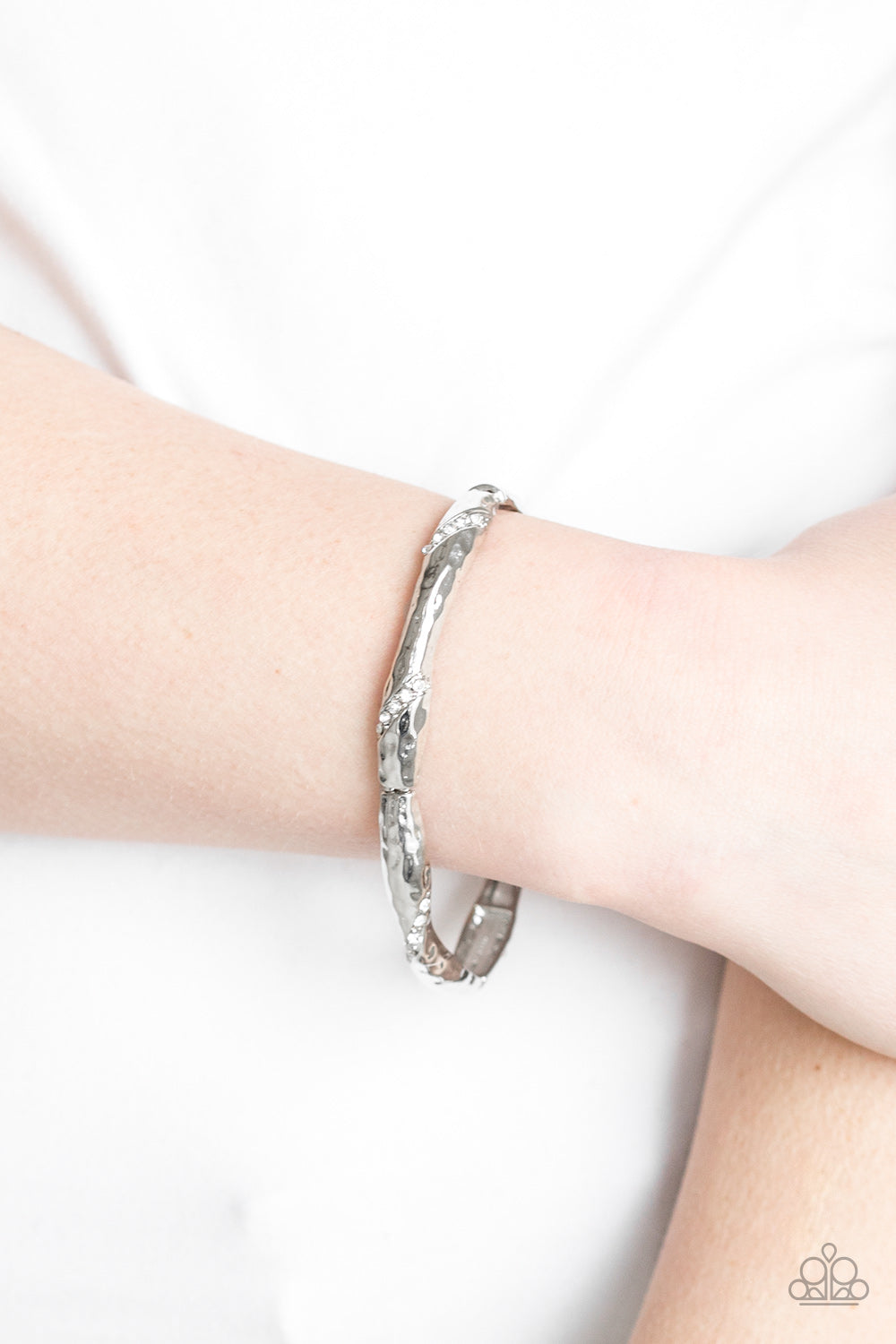 Paparazzi Accessories ✽ Watch Out For Ice - White Bracelet✽Flat Rate Ship $4.50✽