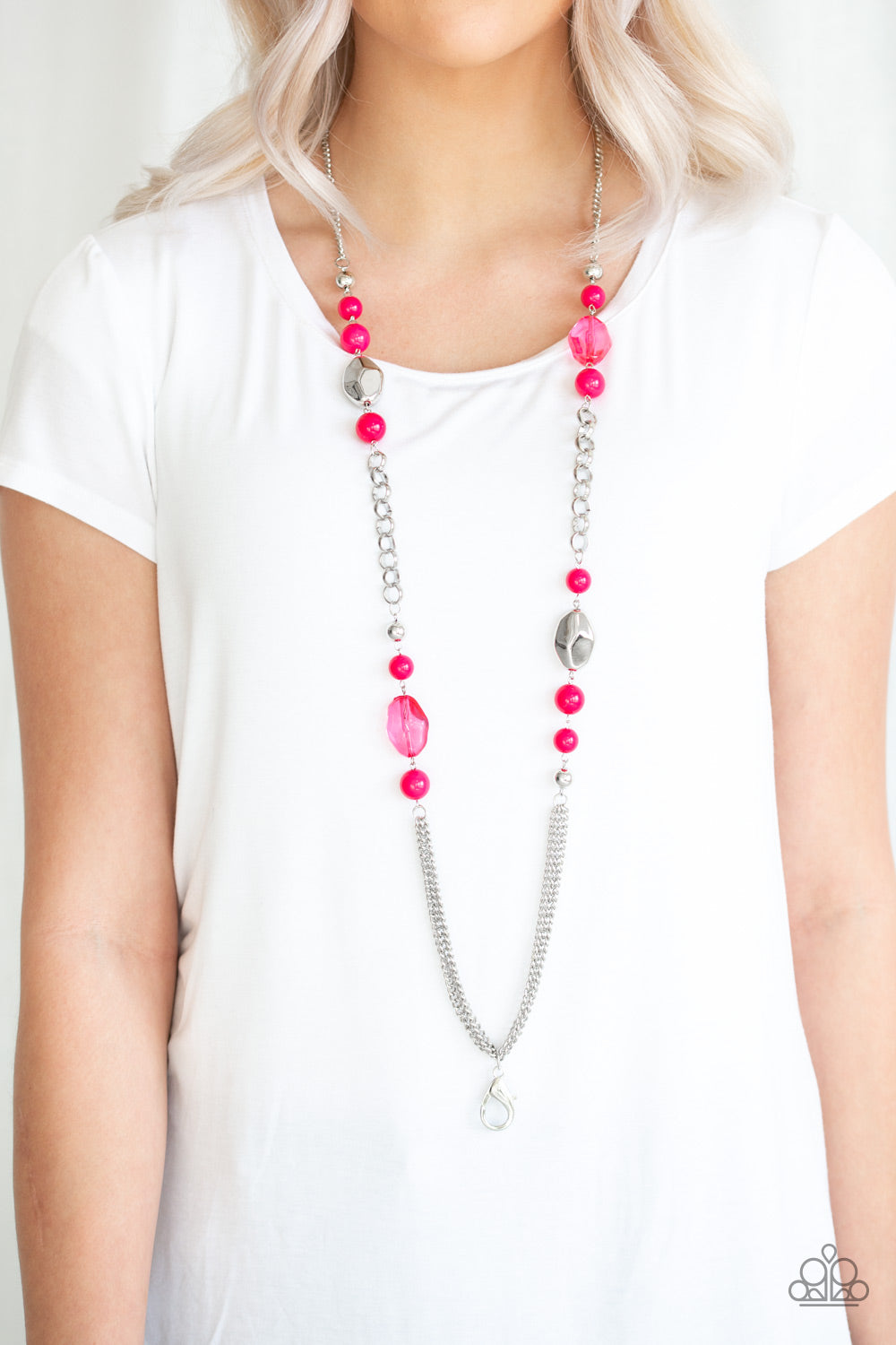 Paparazzi Accessories ✽ Marina Majesty - Pink Lanyard✽Flat Rate Ship $4.50✽