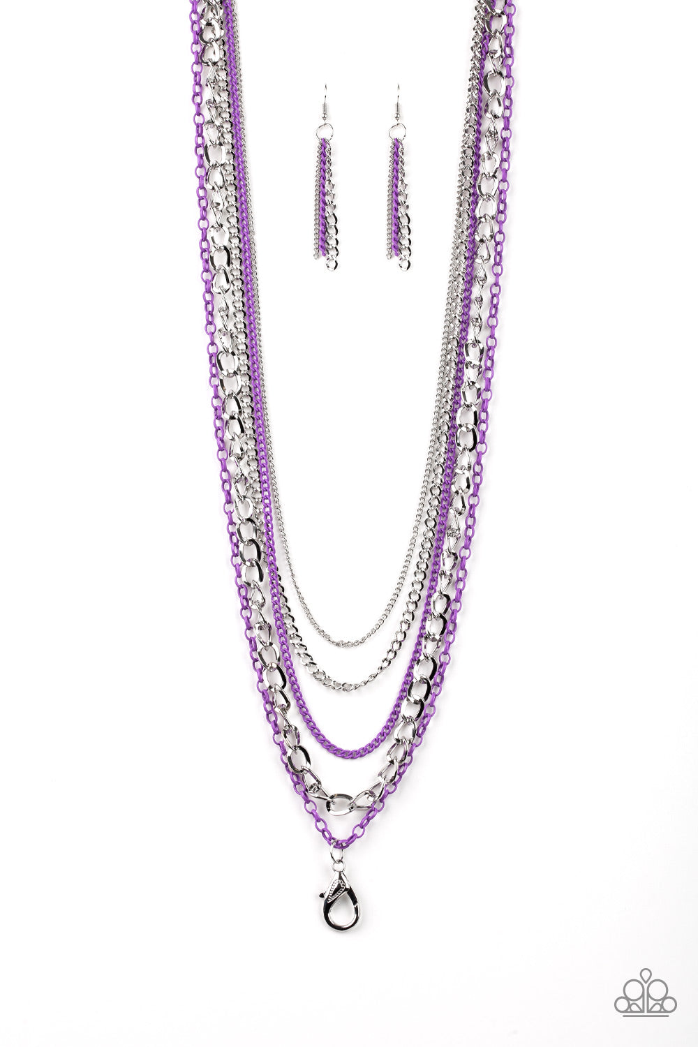brought✽to✽you✽by✽blingflingbykat✽industrial-vibrance-purple-lanyard✽paparazzi-accessories