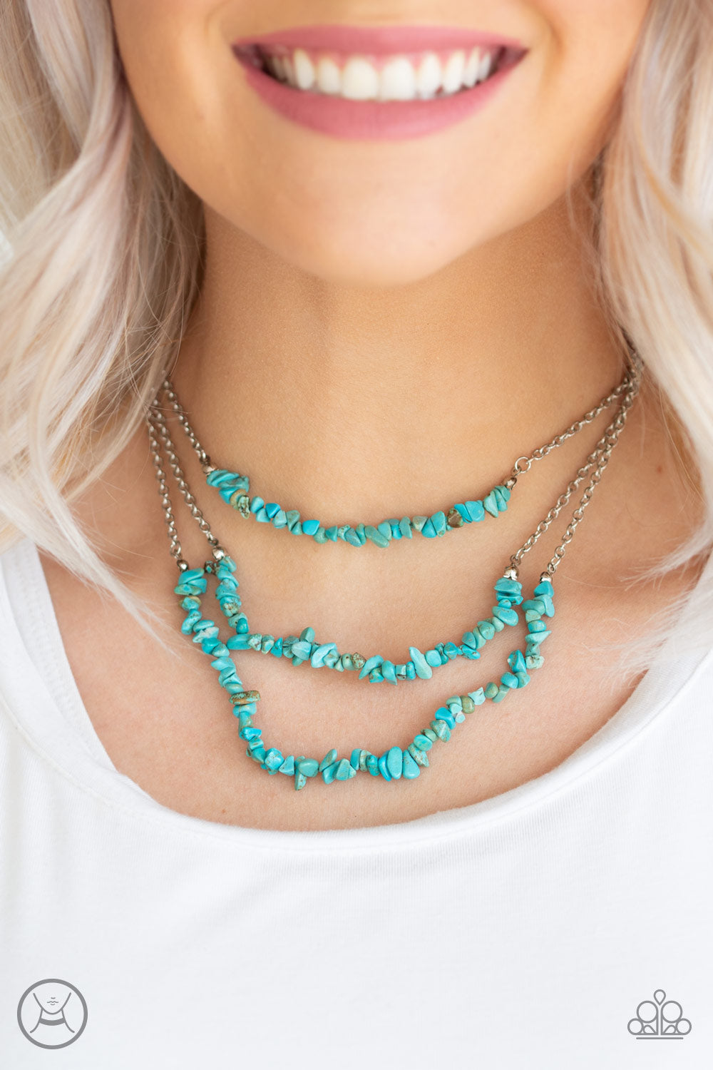 Paparazzi Accessories ✽ Eco Goddess - Blue Necklace✽Flat Rate Ship $4.50✽