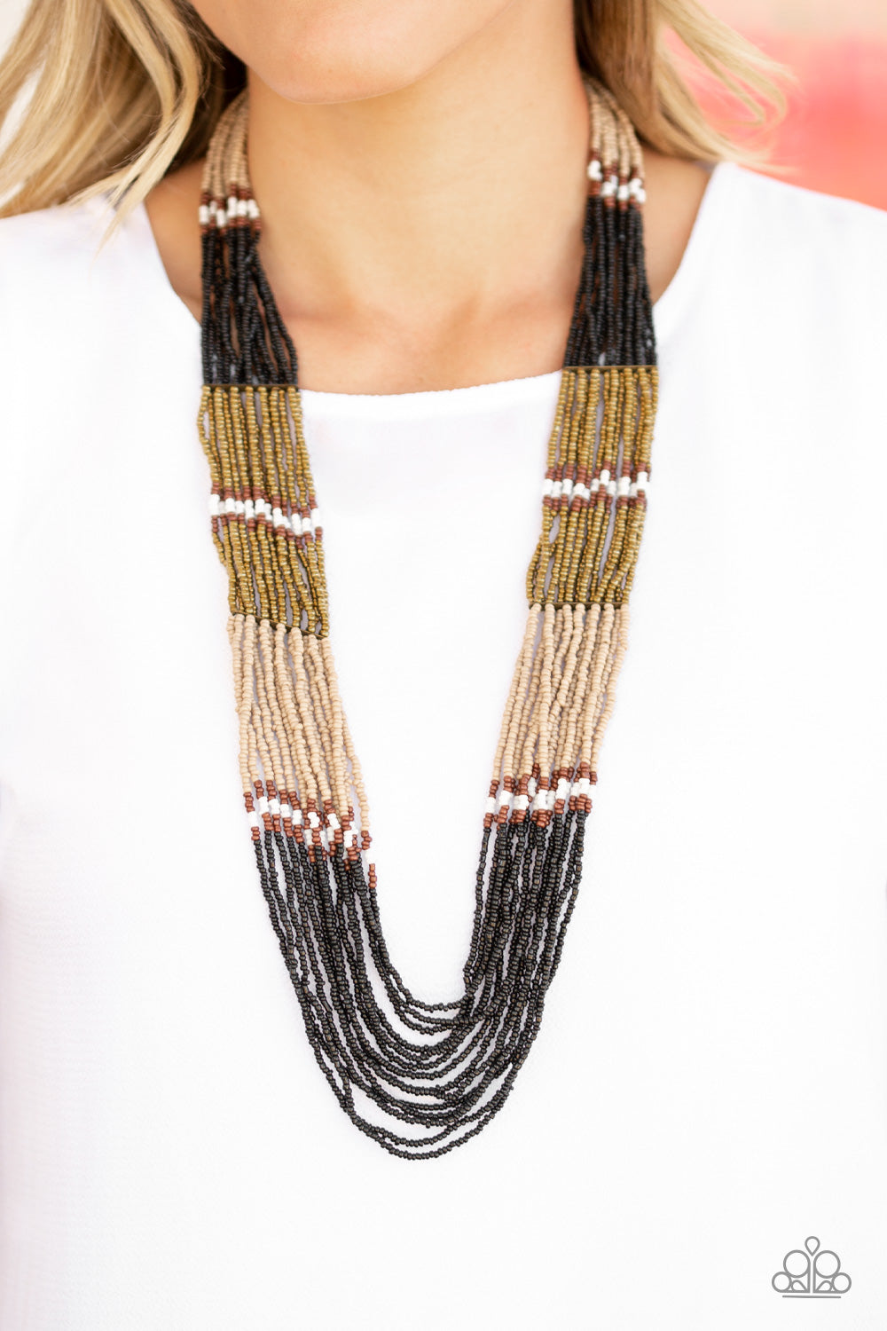 Paparazzi Accessories ✽ Rio Roamer - Black Necklace✽Flat Rate Ship $4.50✽