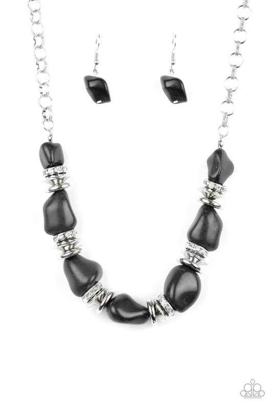 brought✽to✽you✽by✽blingflingbykat✽stunningly-stone-age-black-necklace✽paparazzi-accessories