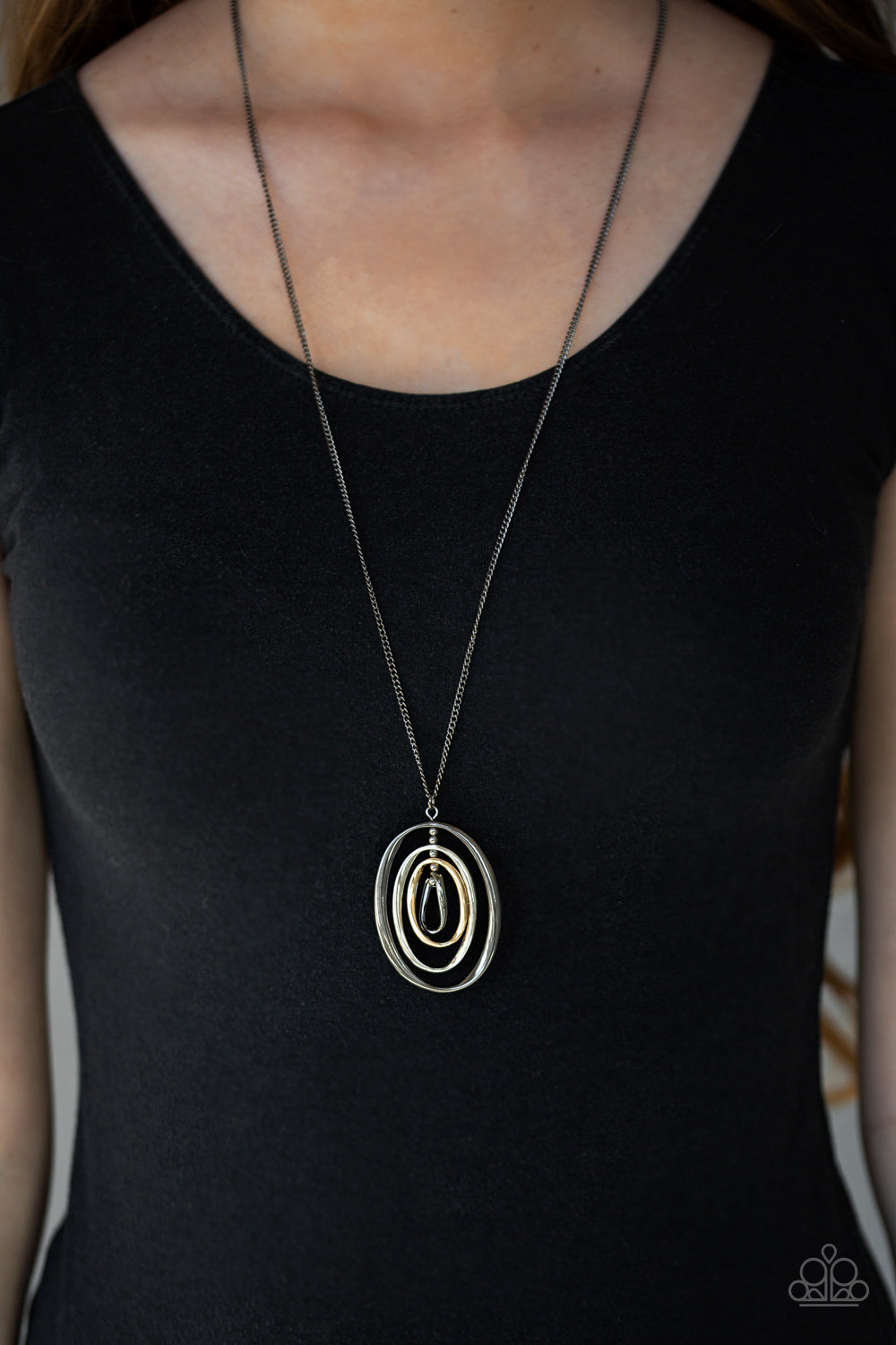 Paparazzi Accessories ✽ Classic Convergence - Black Necklace✽Flat Rate Ship $4.50✽