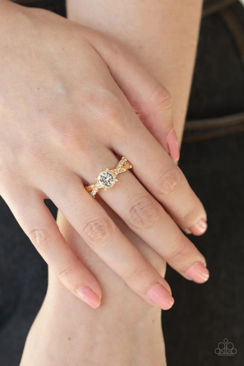 Paparazzi Accessories ✽ Prim and Proper - Gold Ring✽Flat Rate Ship $4.50✽ - Image #2