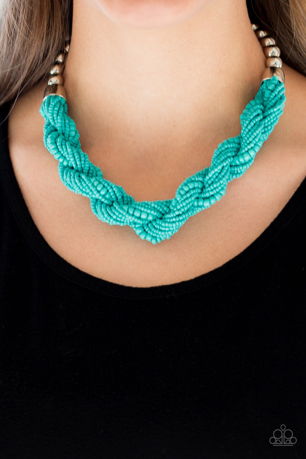 Paparazzi Accessories ✽ Savannah Surfin - Blue Necklace✽Flat Rate Ship $4.50✽
