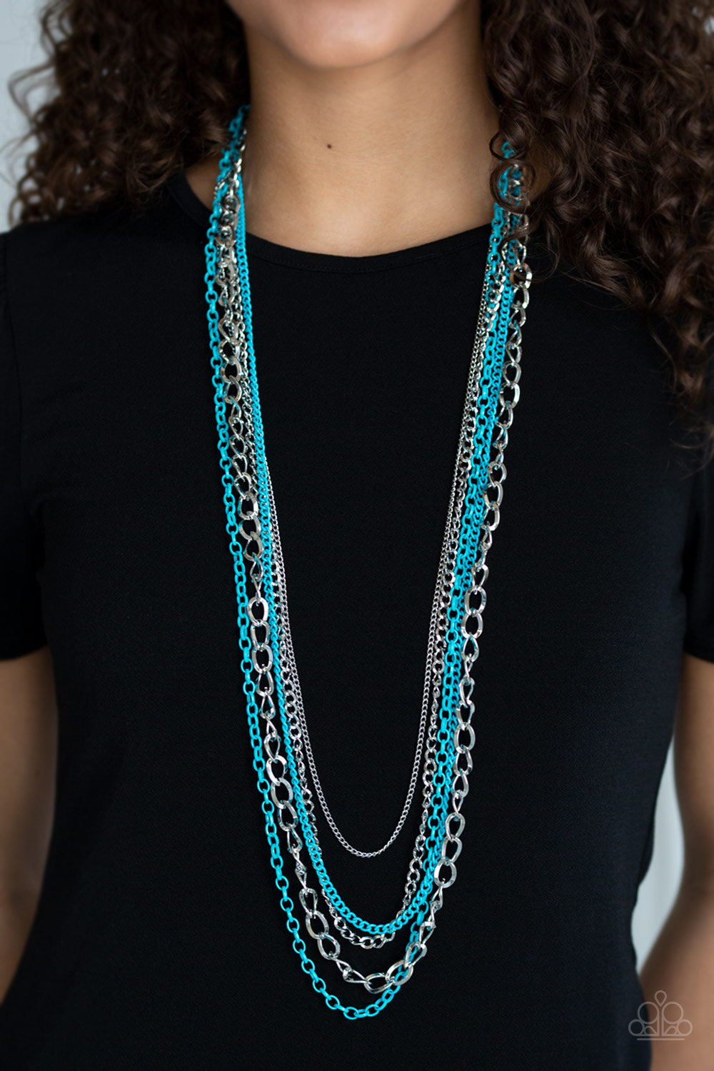 Paparazzi Accessories ✽ Industrial Vibrance - Blue Necklace✽Flat Rate Ship $4.50✽