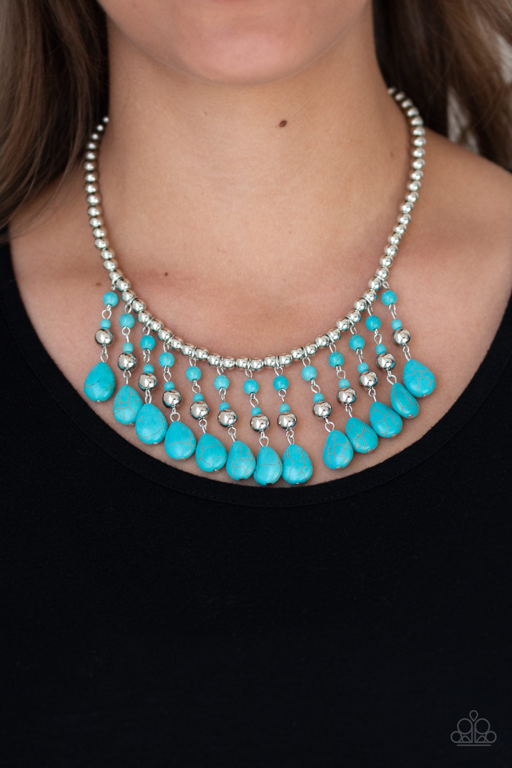 Paparazzi Accessories ✽ Rural Revival - Blue Necklace✽Flat Rate Ship $4.50✽