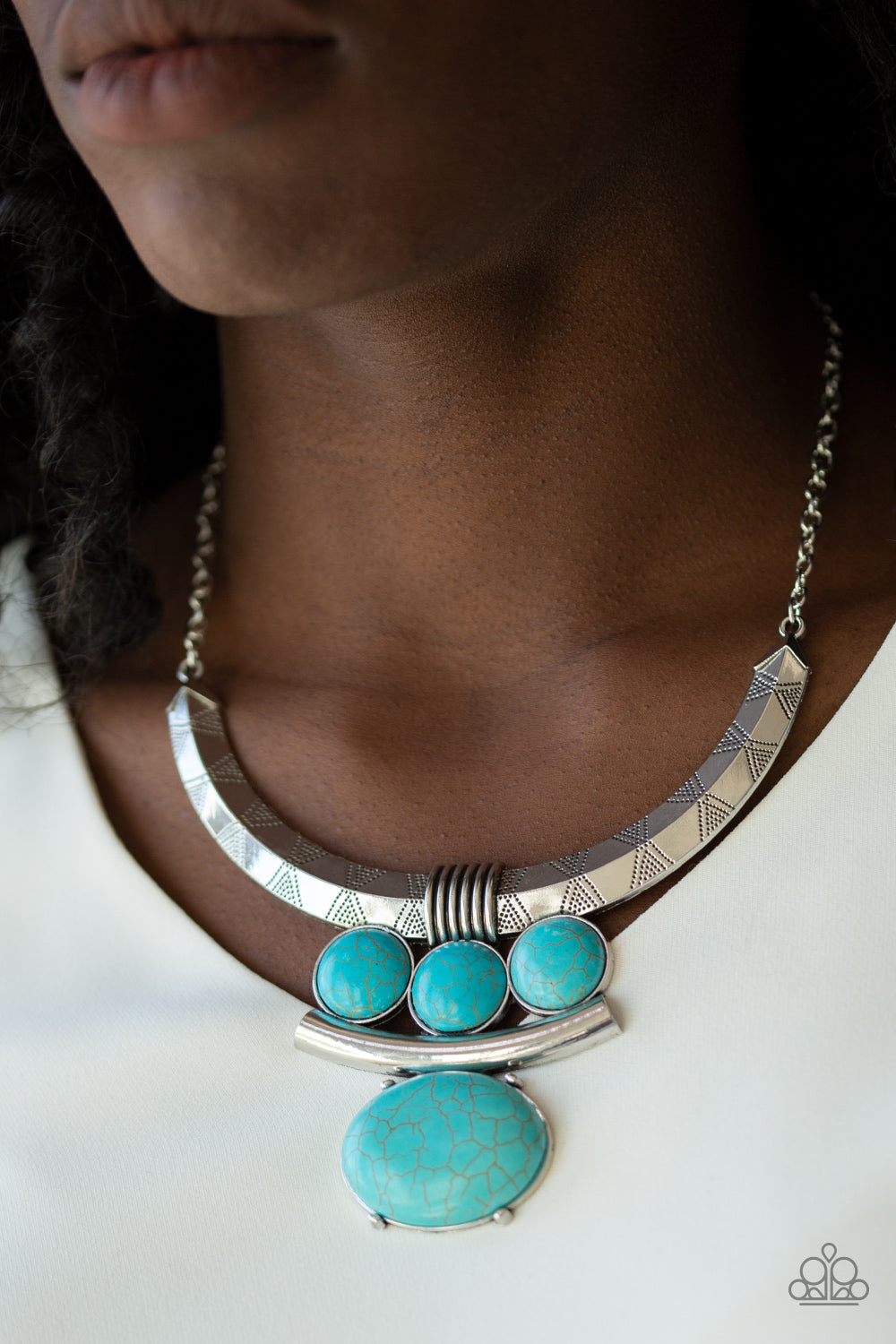 Paparazzi Accessories ✽ Commander In CHIEFETTE - Blue Necklace✽Flat Rate Ship $4.50✽