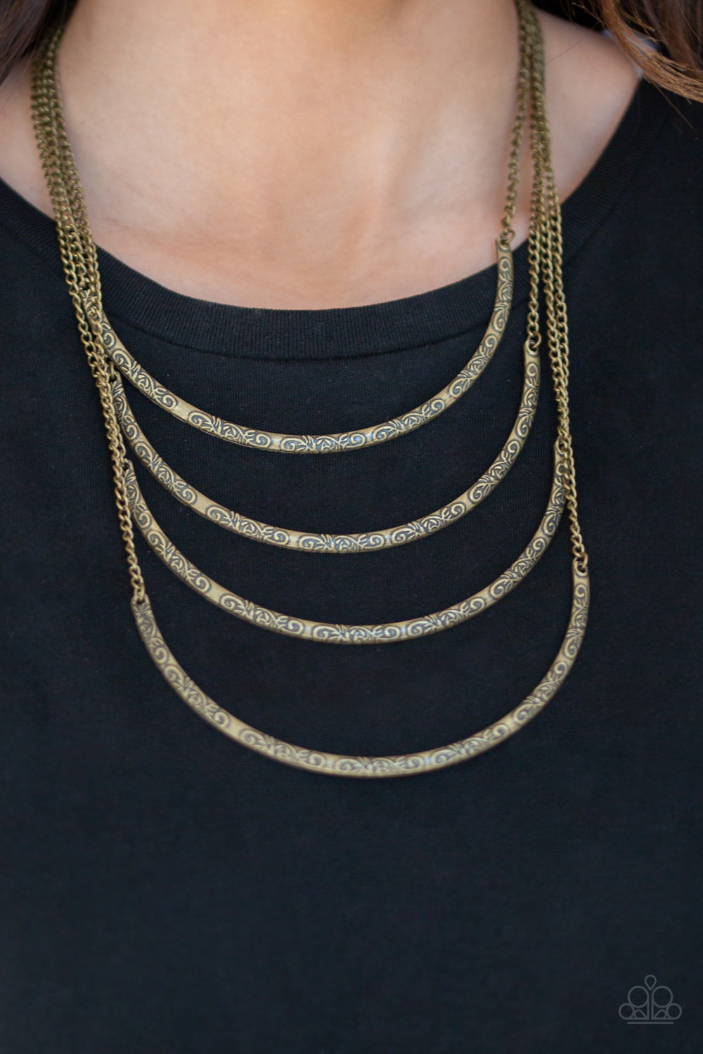 Paparazzi Accessories ✽ It Will Be Over MOON - Brass Necklace✽Flat Rate Ship $4.50✽