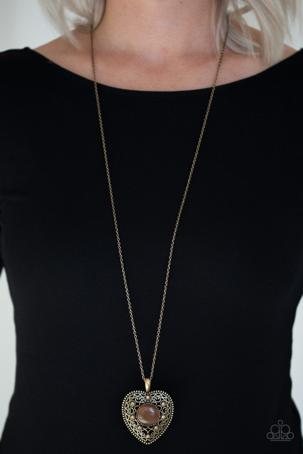 Paparazzi Accessories ✽ One Heart - Brass Necklace✽Flat Rate Ship $4.50✽