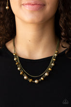Load image into Gallery viewer, Paparazzi Accessories ✽ Tour de Demure - Brass Necklace✽Flat Rate Ship $4.50✽
