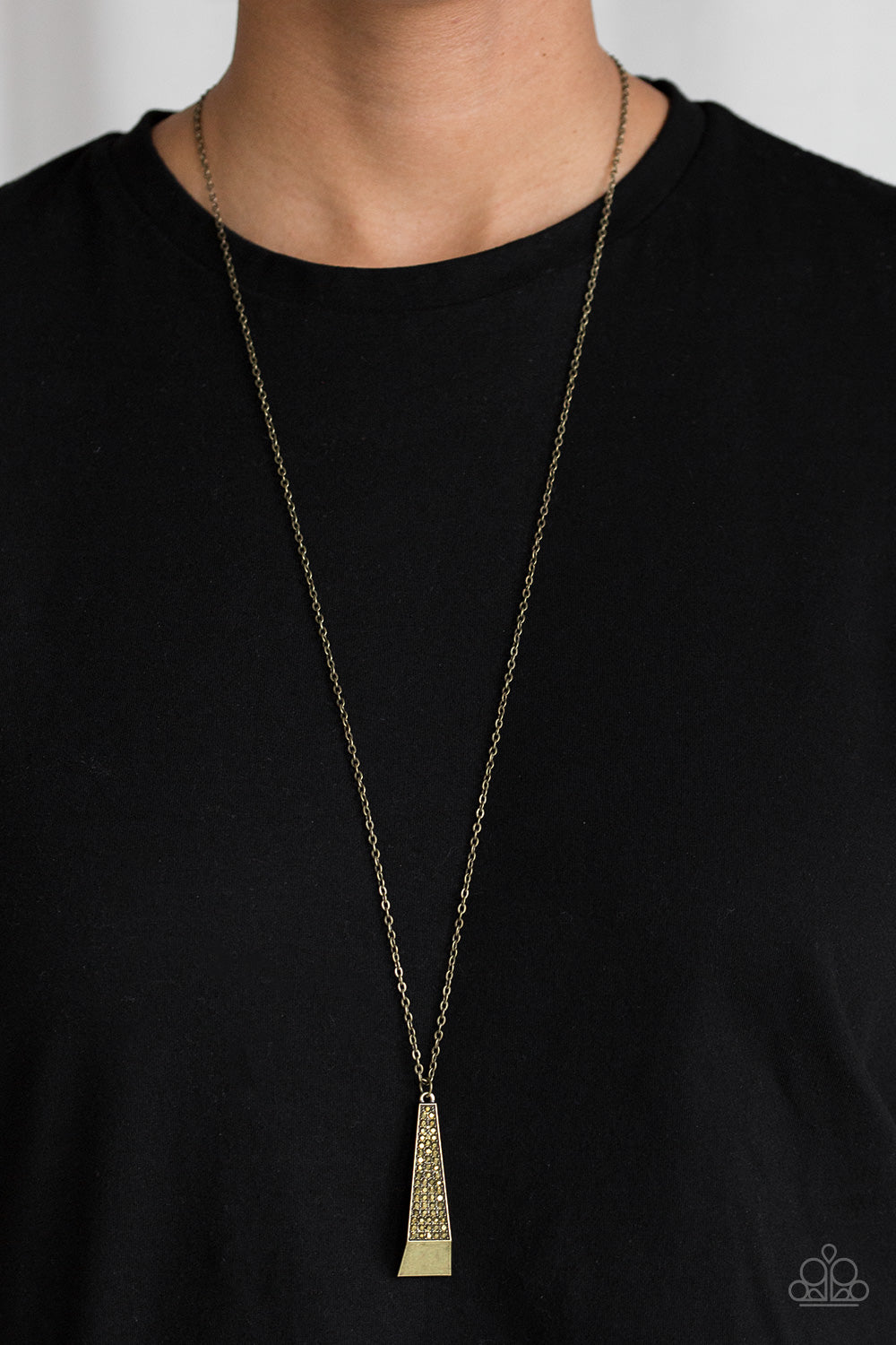 Paparazzi Accessories ✽ Prized Pendulum - Brass Necklace✽Flat Rate Ship $4.50✽