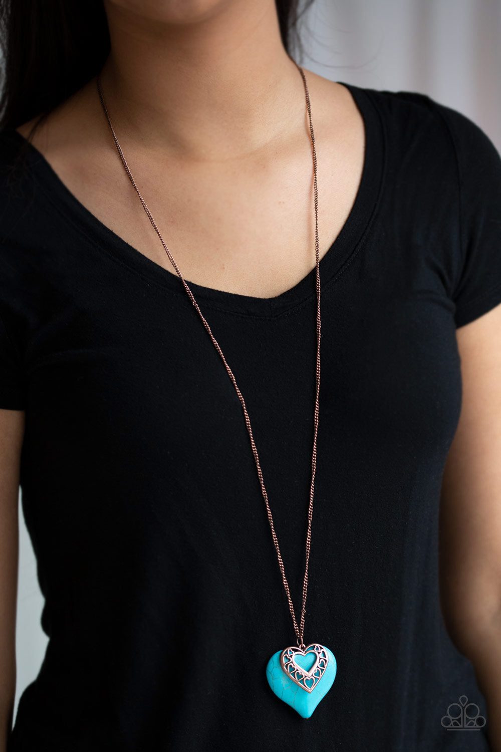 Paparazzi Accessories ✽ Southern Heart - Copper Necklace✽Flat Rate Ship $4.50✽