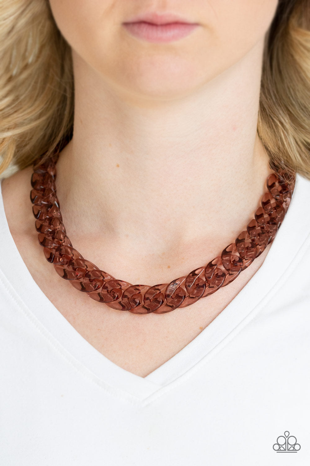 Paparazzi Accessories ✽ Put It On Ice - Copper Necklace✽Flat Rate Ship $4.50✽