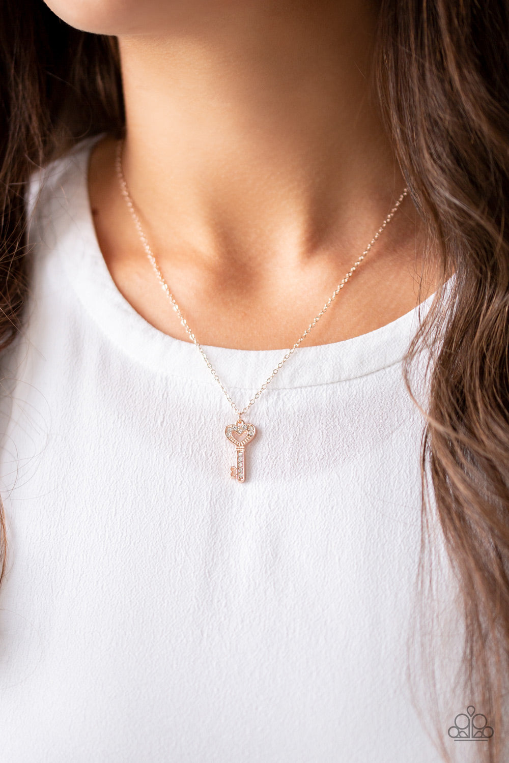 Paparazzi Accessories ✽ Lock Up Your Valuables - Rose Gold Necklace✽Flat Rate Ship $4.50✽