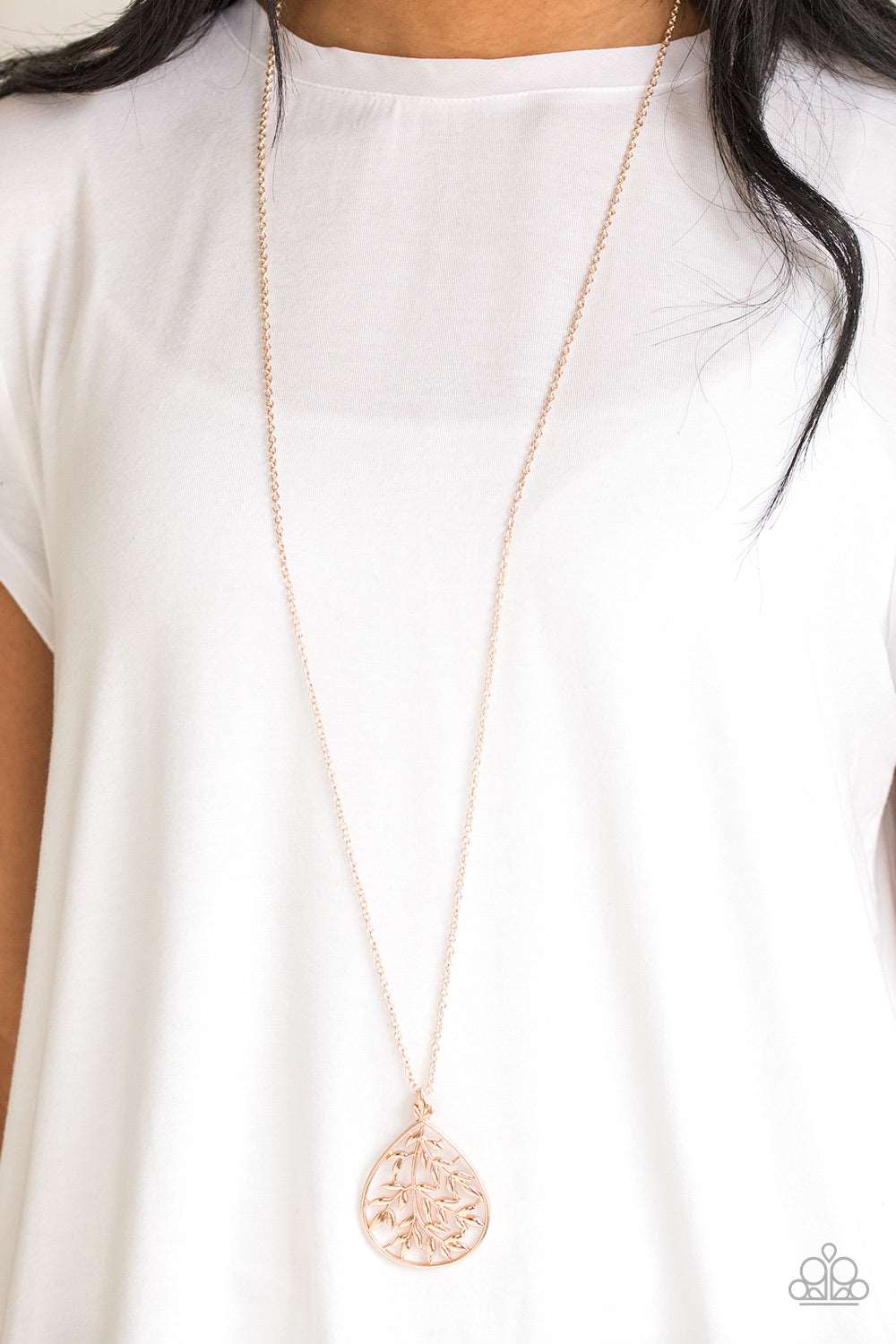 Paparazzi Accessories ✽ BOUGH Down - Rose Gold Necklace✽Flat Rate Ship $4.50✽