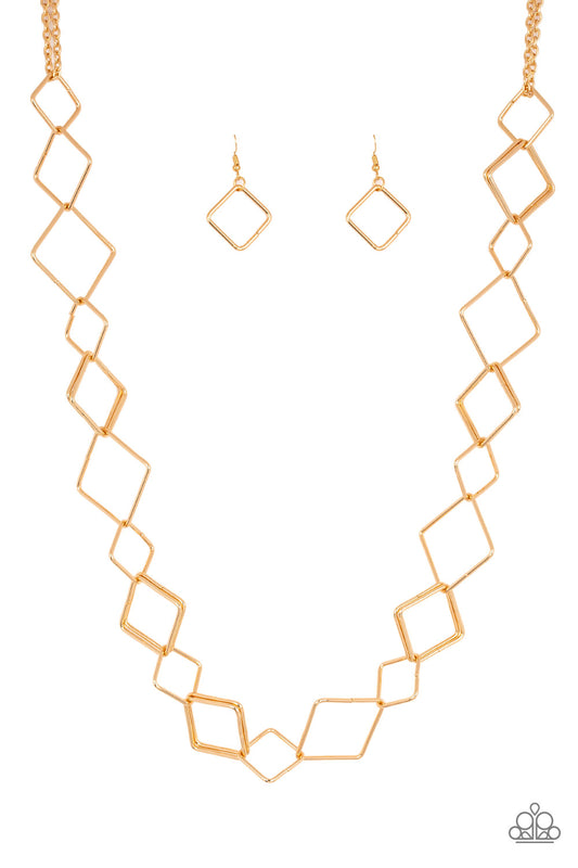 brought✽to✽you✽by✽blingflingbykat✽backed-into-a-corner-gold-necklace✽paparazzi-accessories
