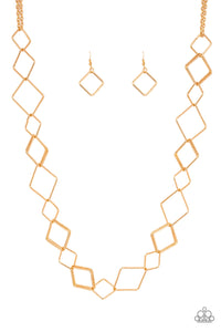 brought✽to✽you✽by✽blingflingbykat✽backed-into-a-corner-gold-necklace✽paparazzi-accessories