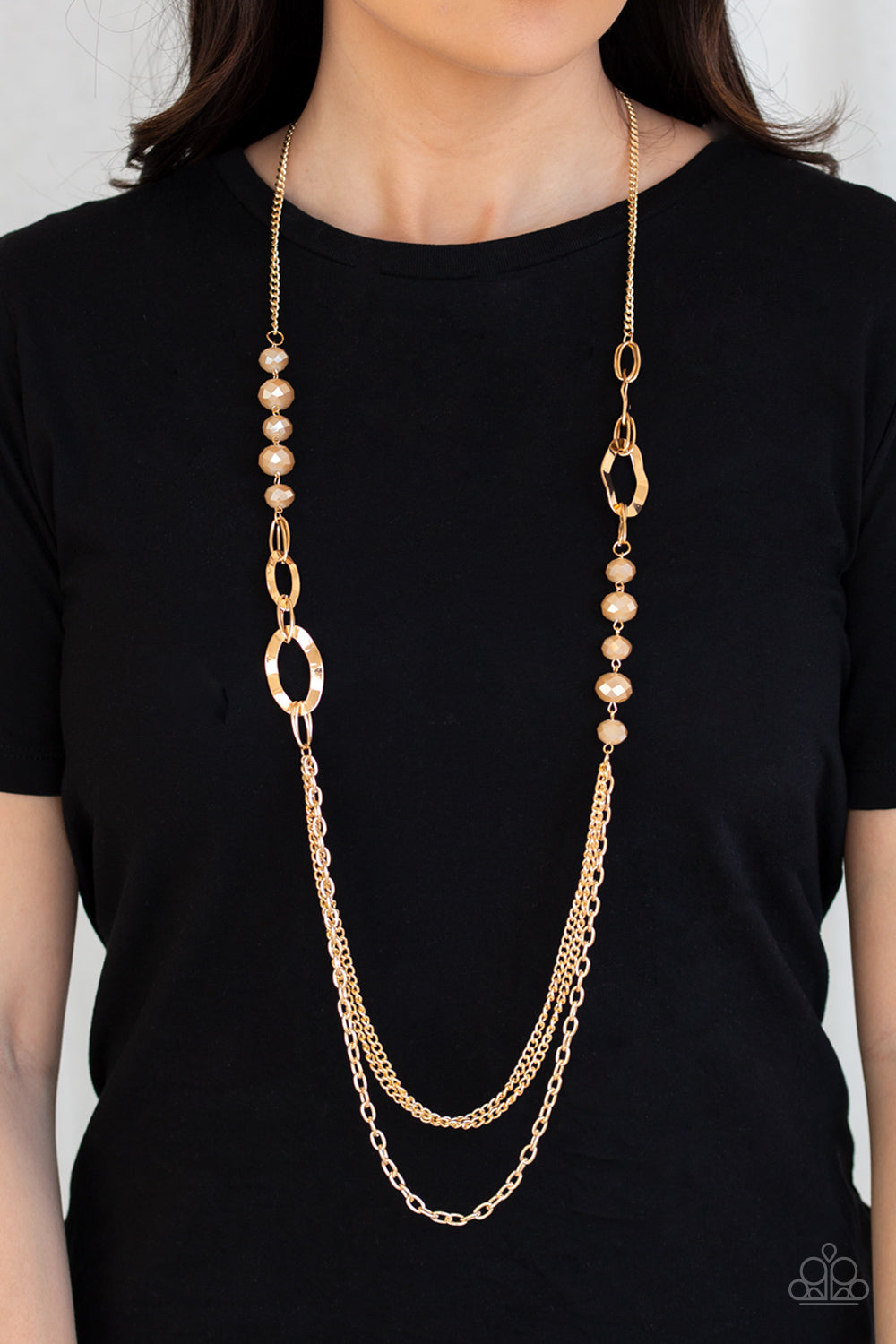 Paparazzi Accessories ✽ Modern Girl Glam - Gold Necklace✽Flat Rate Ship $4.50✽