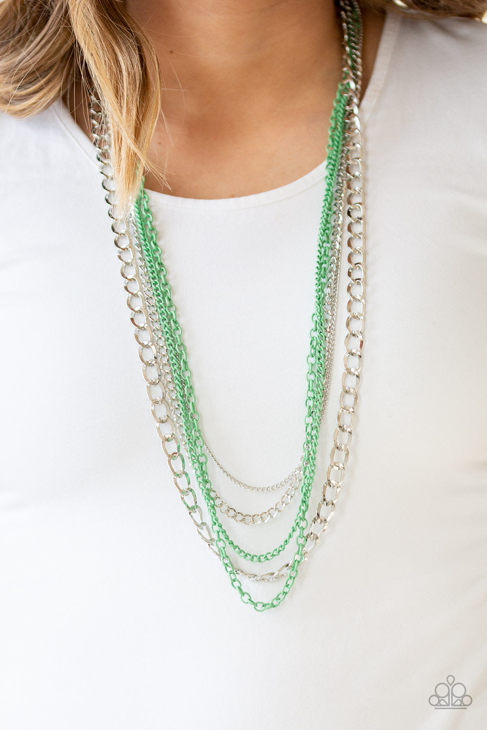 Paparazzi Accessories ✽ Industrial Vibrance - Green Necklace✽Flat Rate Ship $4.50✽