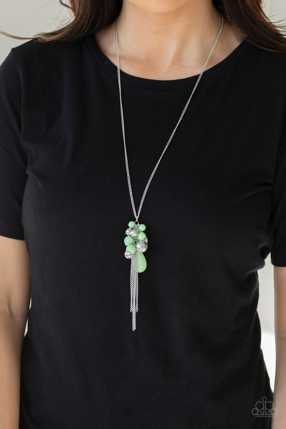 Paparazzi Accessories ✽ Its A Celebration - Green Necklace✽Flat Rate Ship $4.50✽