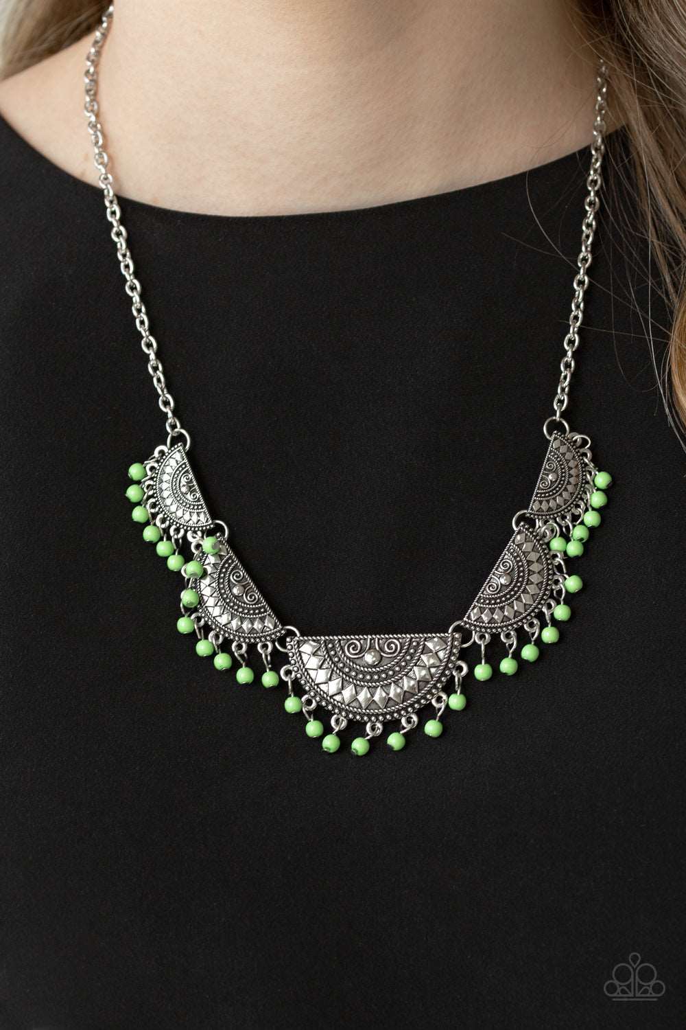 Paparazzi Accessories ✽ Boho Baby - Green Necklace✽Flat Rate Ship $4.50✽
