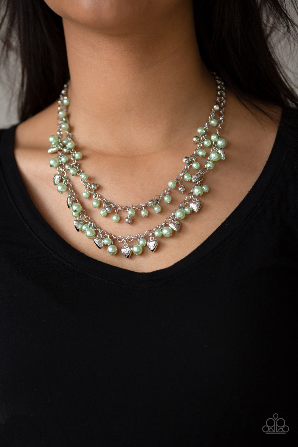 Paparazzi Accessories ✽ Kindhearted Heart - Green Necklace✽Flat Rate Ship $4.50✽