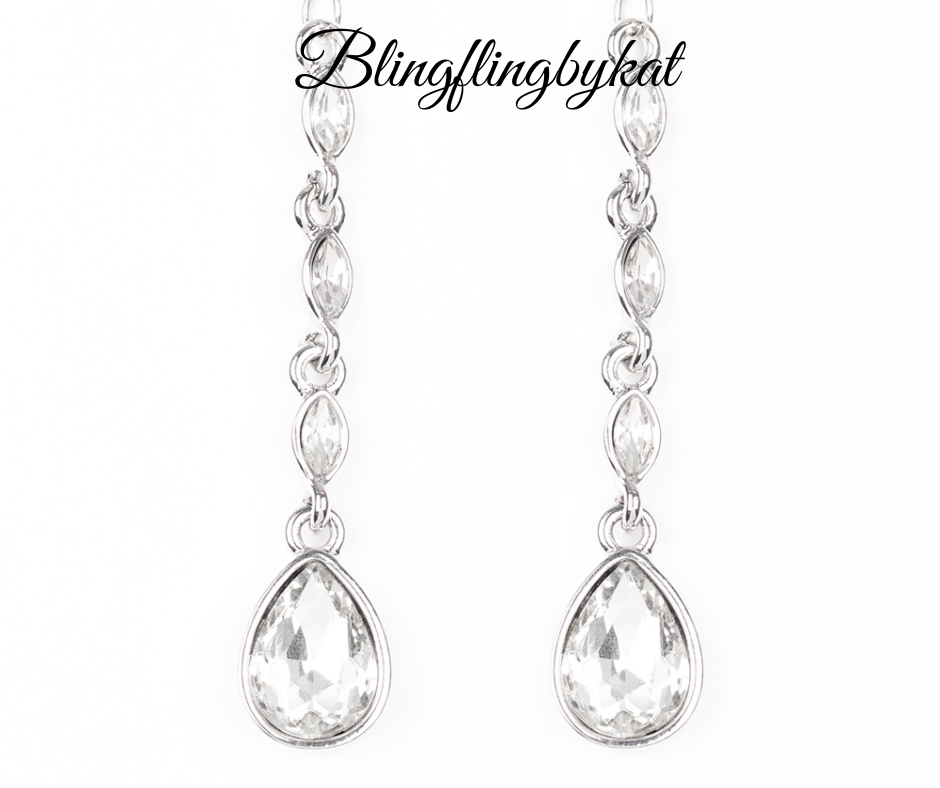 Paparazzi Accessories ✽ Must Love Diamonds - White Post Earrings✽Flat Rate Ship $4.50✽ - Image #1
