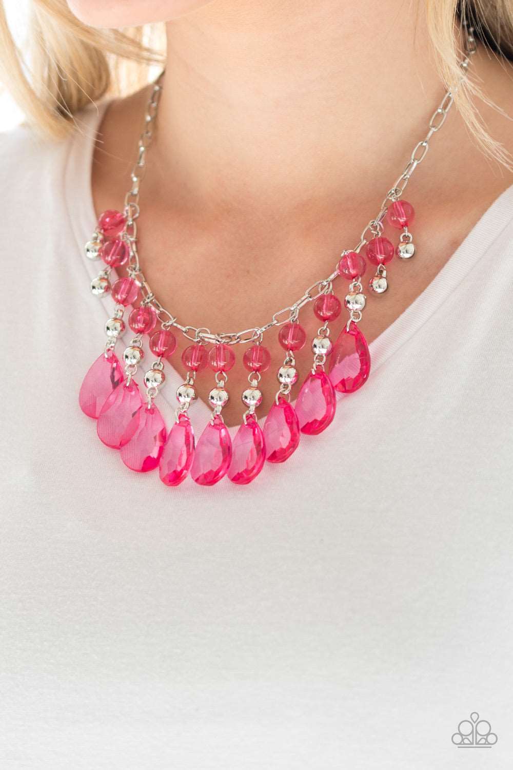 Paparazzi Accessories ✽ Beauty School Drop Out - Pink Necklace✽Flat Rate Ship $4.50✽