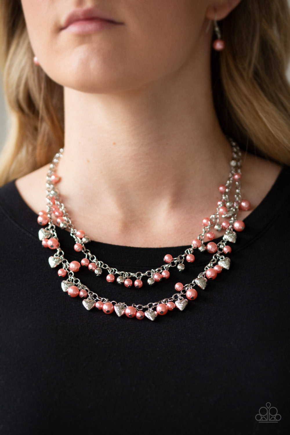 Paparazzi Accessories ✽ Kindhearted Heart - Orange Necklace✽Flat Rate Ship $4.50✽