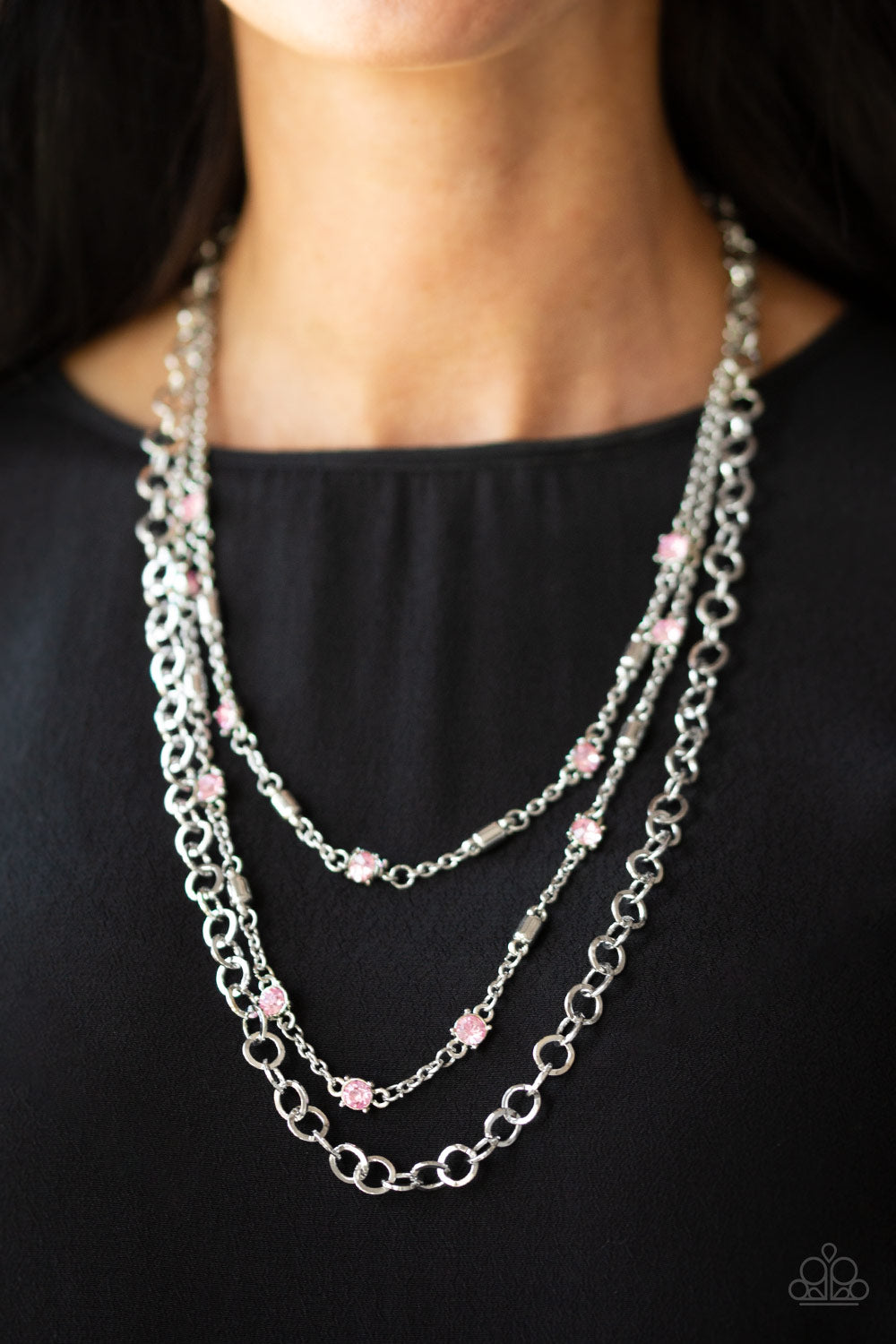 Paparazzi Accessories ✽ Metro Mixer - Pink Necklace✽Flat Rate Ship $4.50✽