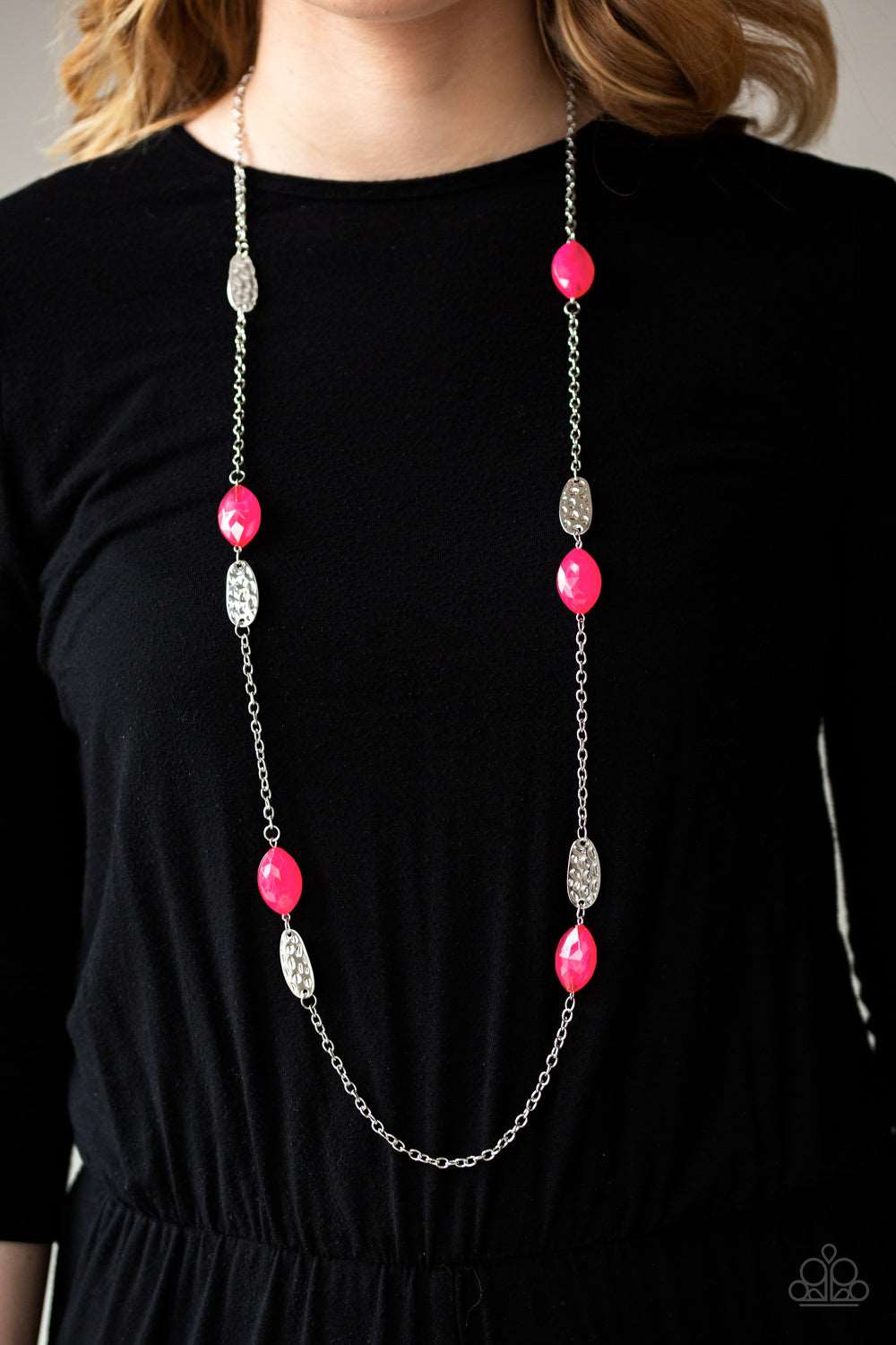 Paparazzi Accessories ✽ Beachfront Beauty - Pink Necklace✽Flat Rate Ship $4.50✽