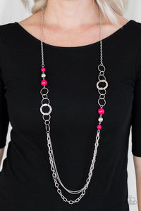 Paparazzi Accessories ✽Modern Motley - Pink Necklace✽Flat Rate Ship $4.50✽