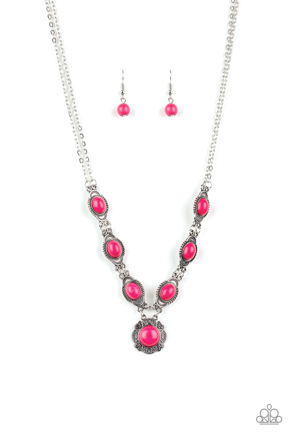 brought✽to✽you✽by✽blingflingbykat✽desert-dreamin-pink-necklace✽paparazzi-accessories