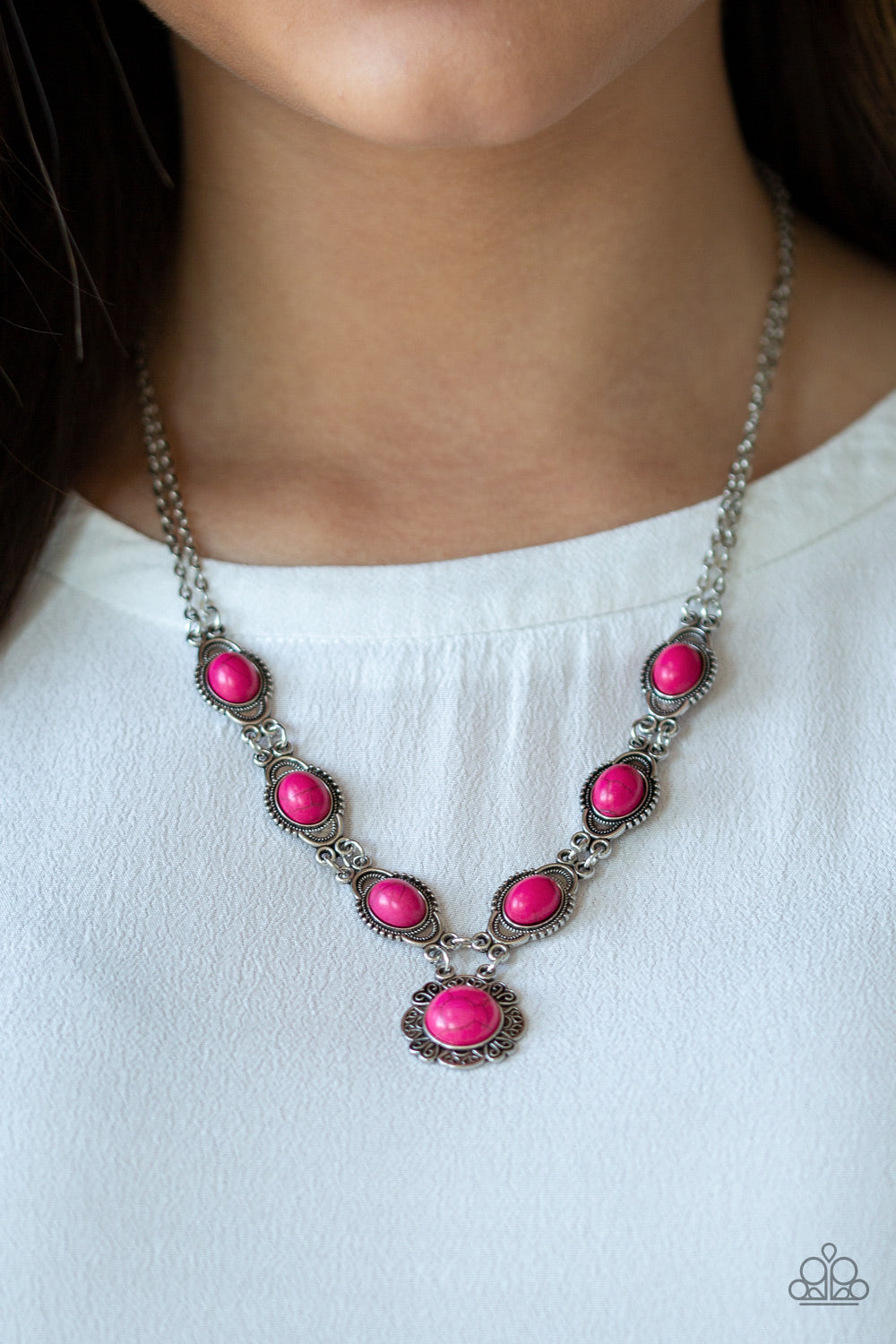 Paparazzi Accessories ✽ Desert Dreamin - Pink Necklace✽Flat Rate Ship $4.50✽
