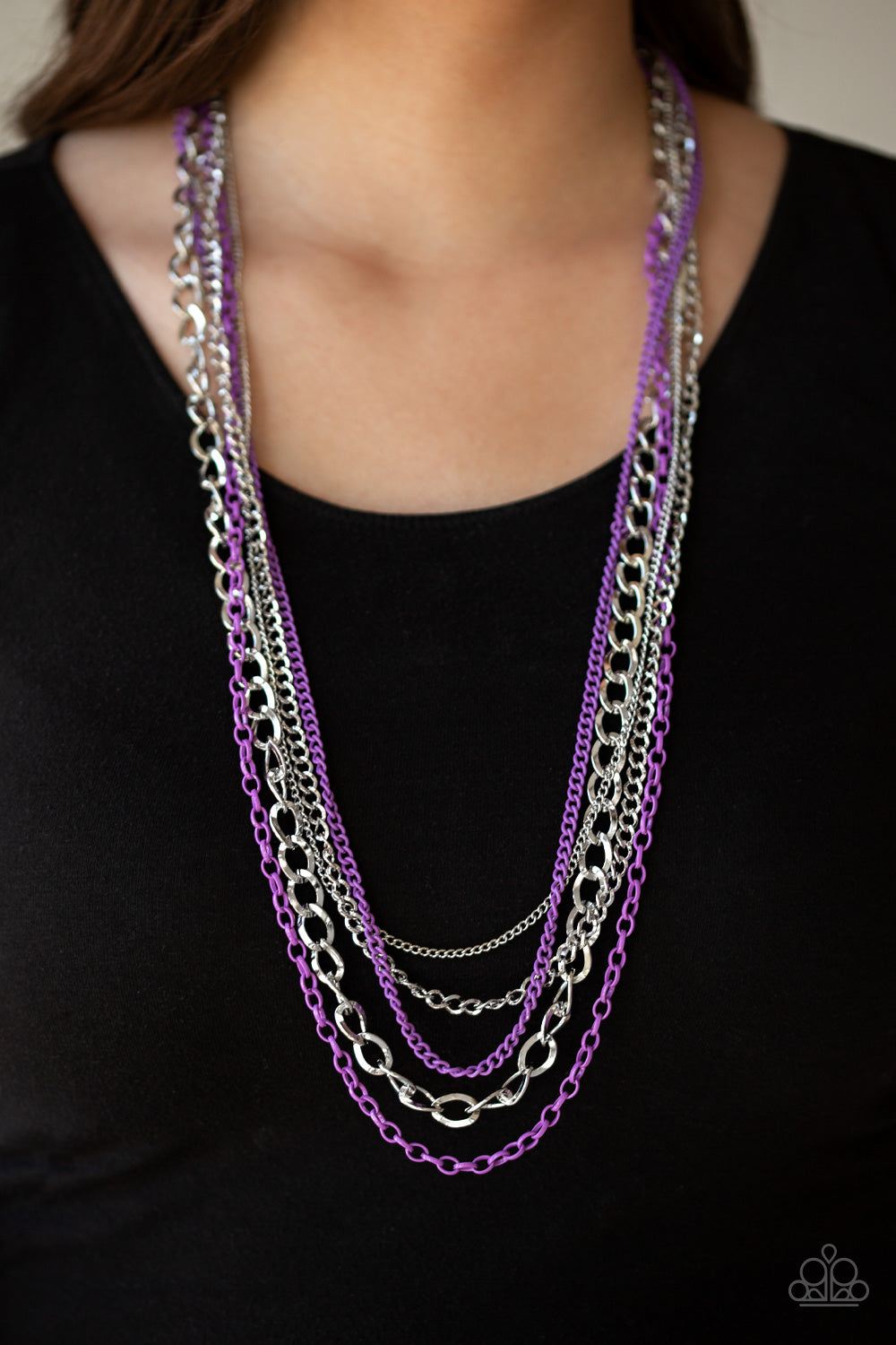 Paparazzi Accessories ✽ Industrial Vibrance - Purple Necklace✽Flat Rate Ship $4.50✽